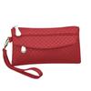 Women's Simple Clutch Bag Embossed Plaid Small Bag Grocery Shopping Coin Purse