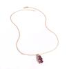 925 Sterling Silver Natural African Amethyst Ring Earrings Pendant Necklace Set Fashion Women's Birthday Exquisite Gift