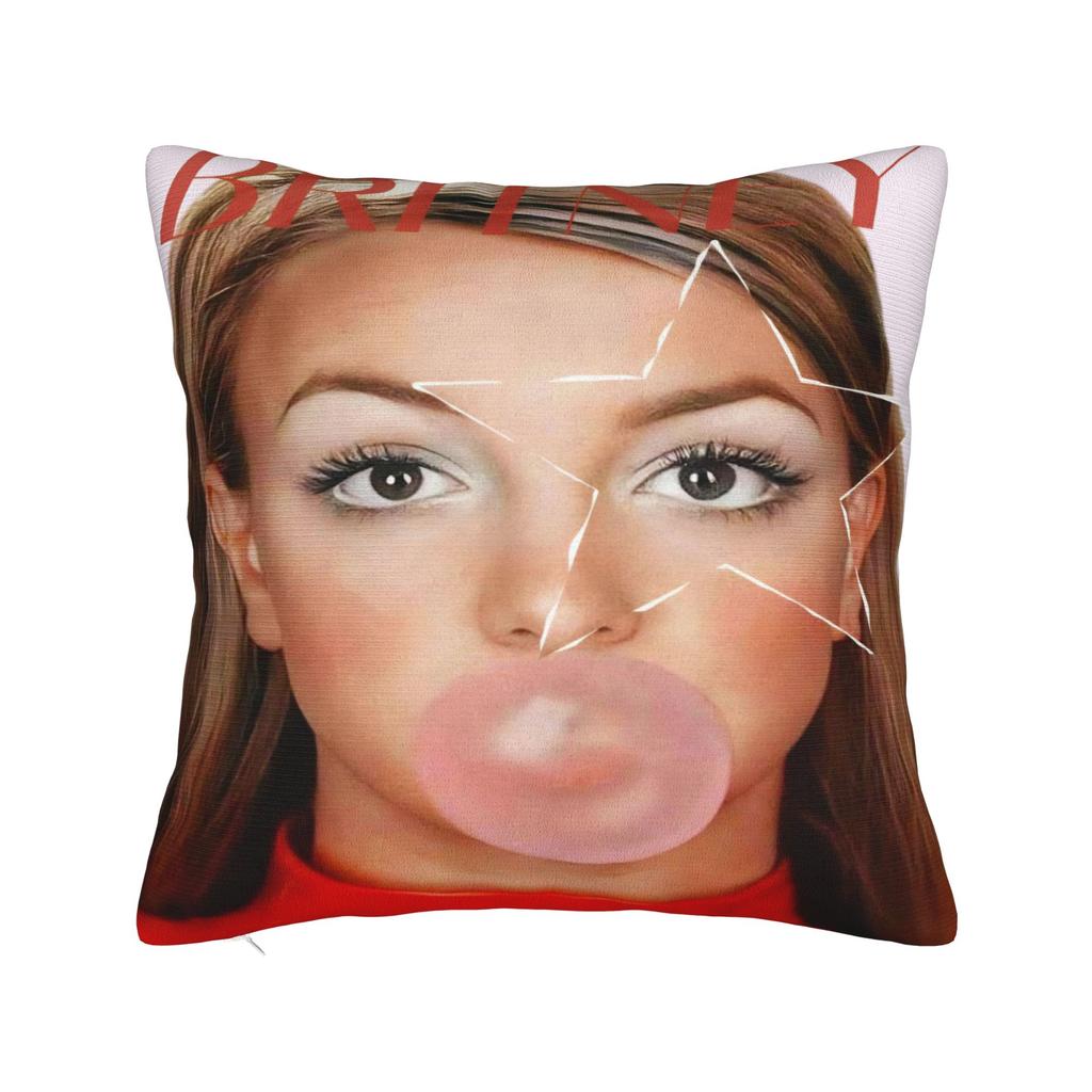 Decorative Pillow Covers Singer Britney Spears Product Seat  Throw Pillow Case Cover Square Style MultiSize