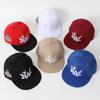 Neuer Buchstaben-Flügelmuster-Seite Kokosnussbaum-Stickerei Mode Hohe Qualität Snapback Herren Vielseitige Freizeit-Baseballkappe
