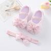 New Baby Girl Shoes Fashion Versatile Comfort Walkers Exquisite Cutesoft Soles Baby Shoes Anti Slip Princess Shoe Newborn 0-1Y