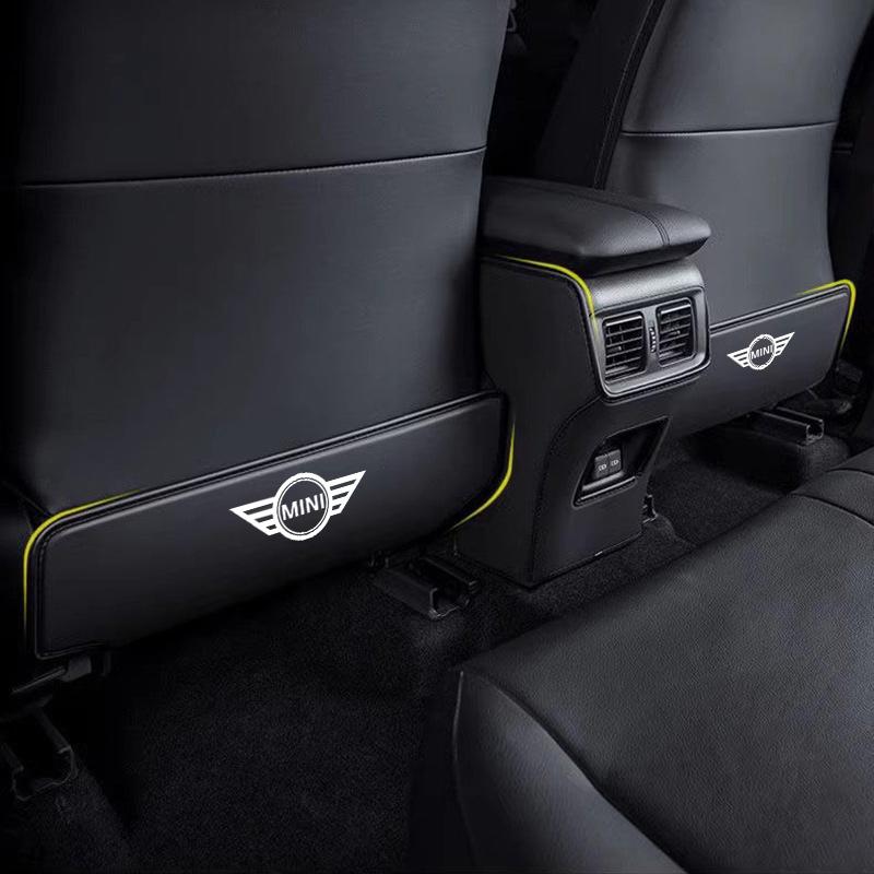 Leather Car Seat Back Protector Mat Prevent Dirty Anti Kick Pad For BMW MINI Cooper F54 F55 F56 F57 R50 R51 R52 R53 R54 R55 R56