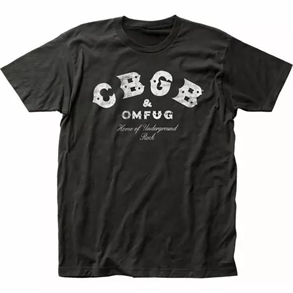 Men's Vintage 90s CBGB Band Graphic T-Shirt High-Quality Cotton Classic Fit Retro Music Tee with Bold Lettering