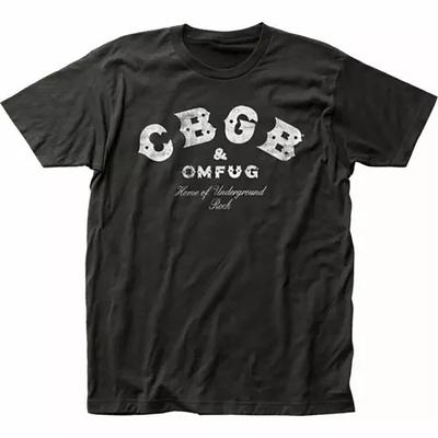 Men's Vintage 90s CBGB Band Graphic T-Shirt High-Quality Cotton Classic Fit Retro Music Tee with Bold Lettering
