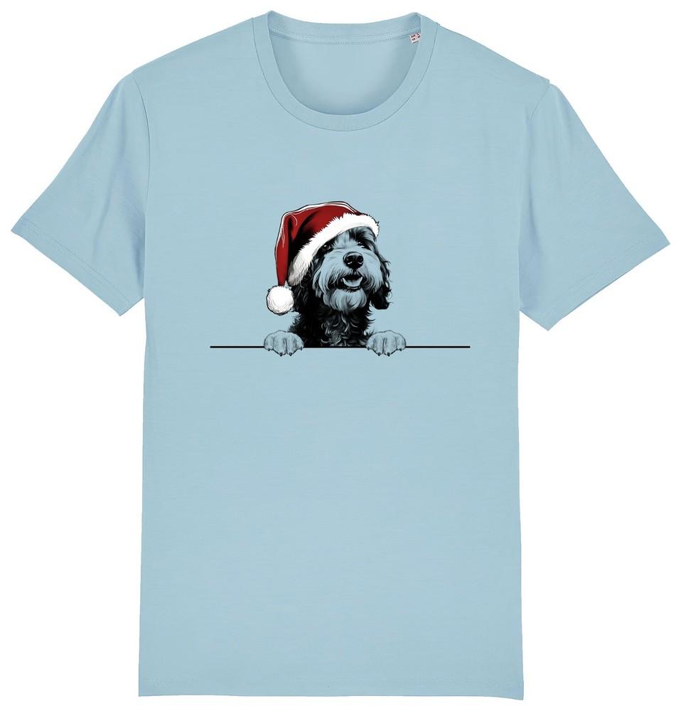 

ПОРТУГАЛЬСКАЯ ВОДЯНАЯ СОБАКА Рождественская футболка с собакой Мужская Женская Детская Собаки Подарок Одежда S