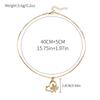 Accessories Fashion Diamond Alloy Pendant Ladies Love Butterfly Necklace Clavicle Chain