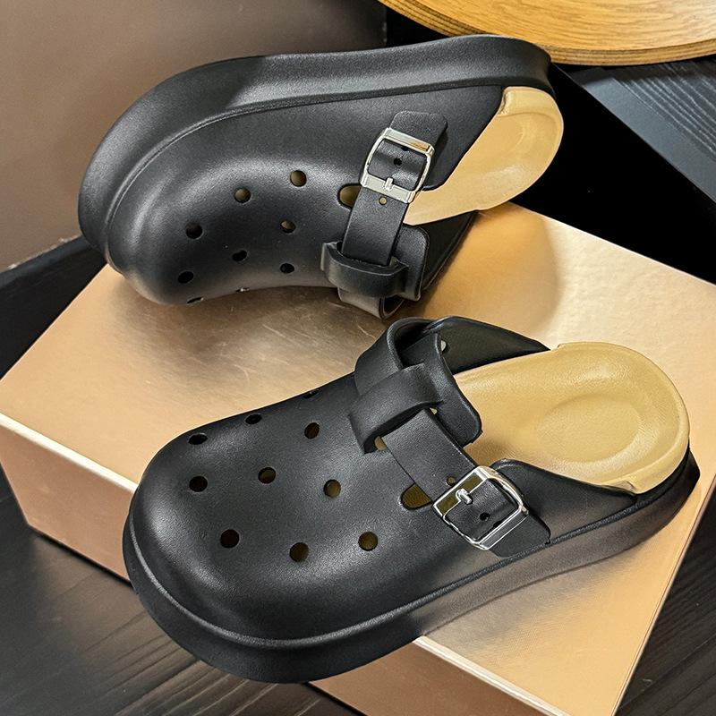2026 Women's Summer EVA Closed-Toe Half-Slippers - Non-Smelly, Versatile, Fashionable Outdoor Footwear