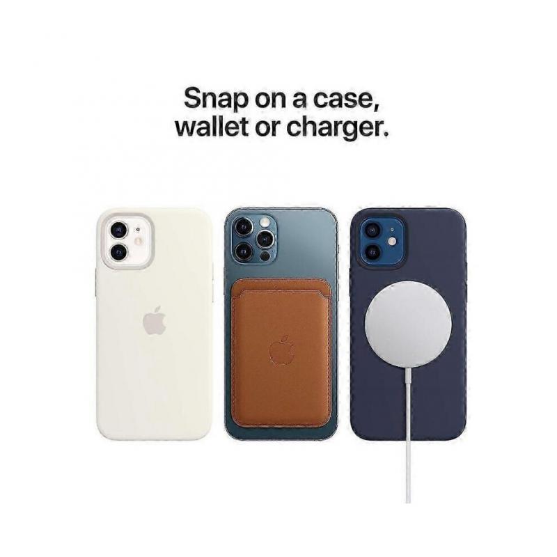 Custodia per Phone 12, 12 Pro custodia protettiva in silicone bianco MagSafe