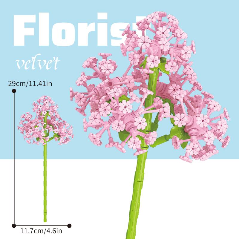 Children's Puzzle Small Particle Patchwork Wooden Flower Simulation Wooden Flower Patchwork Home Decoration Model