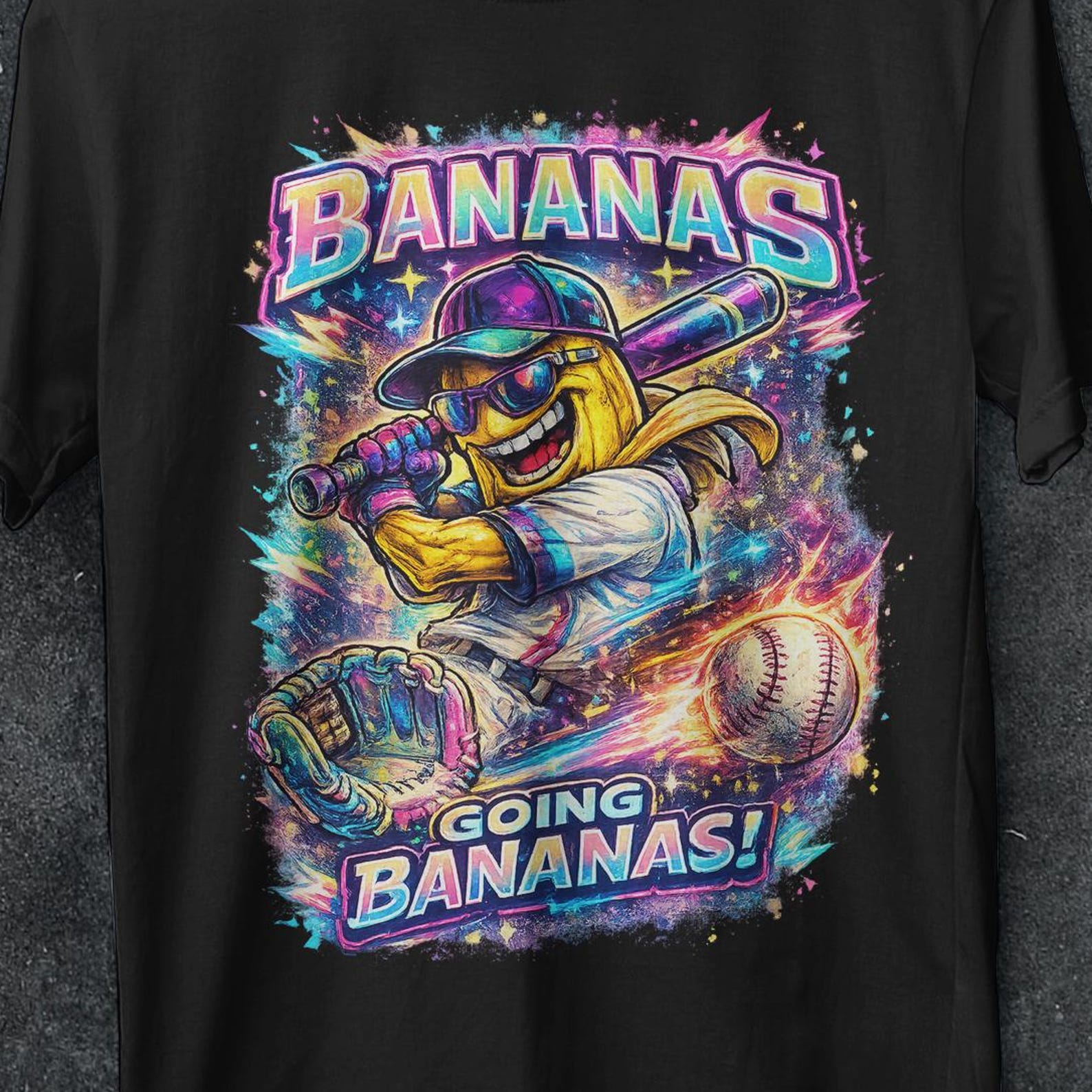 Banana Baseball T-Shirt, savannah bananas baseball, banana baseball shirt, Vintage T Shirt, Banana gifts, Funny Banana tee, Savannah Bananas XL