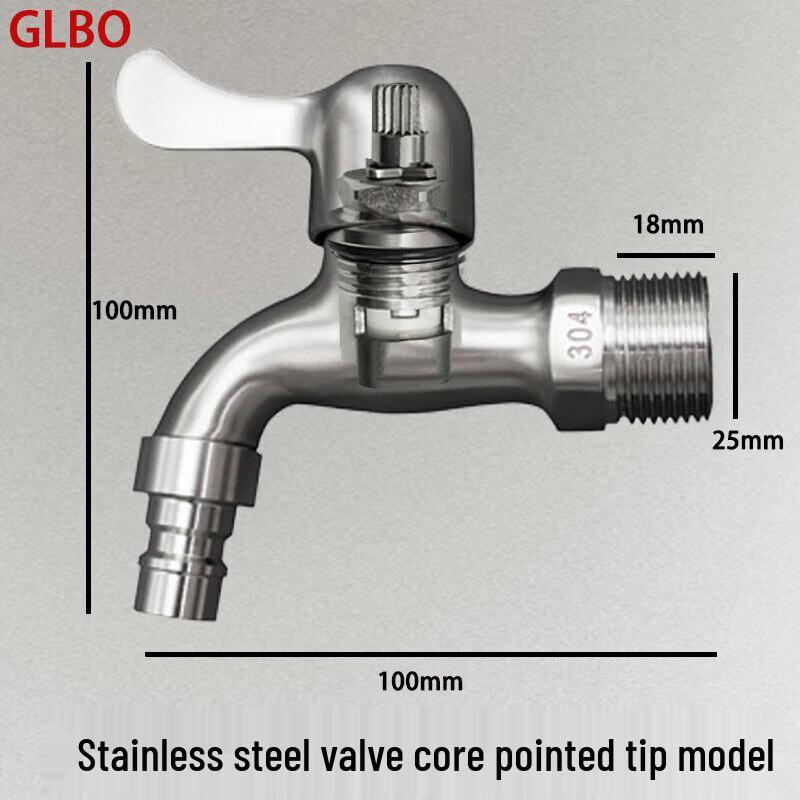 GLBO 304 SS Wall-Mounted Single Cold Faucet