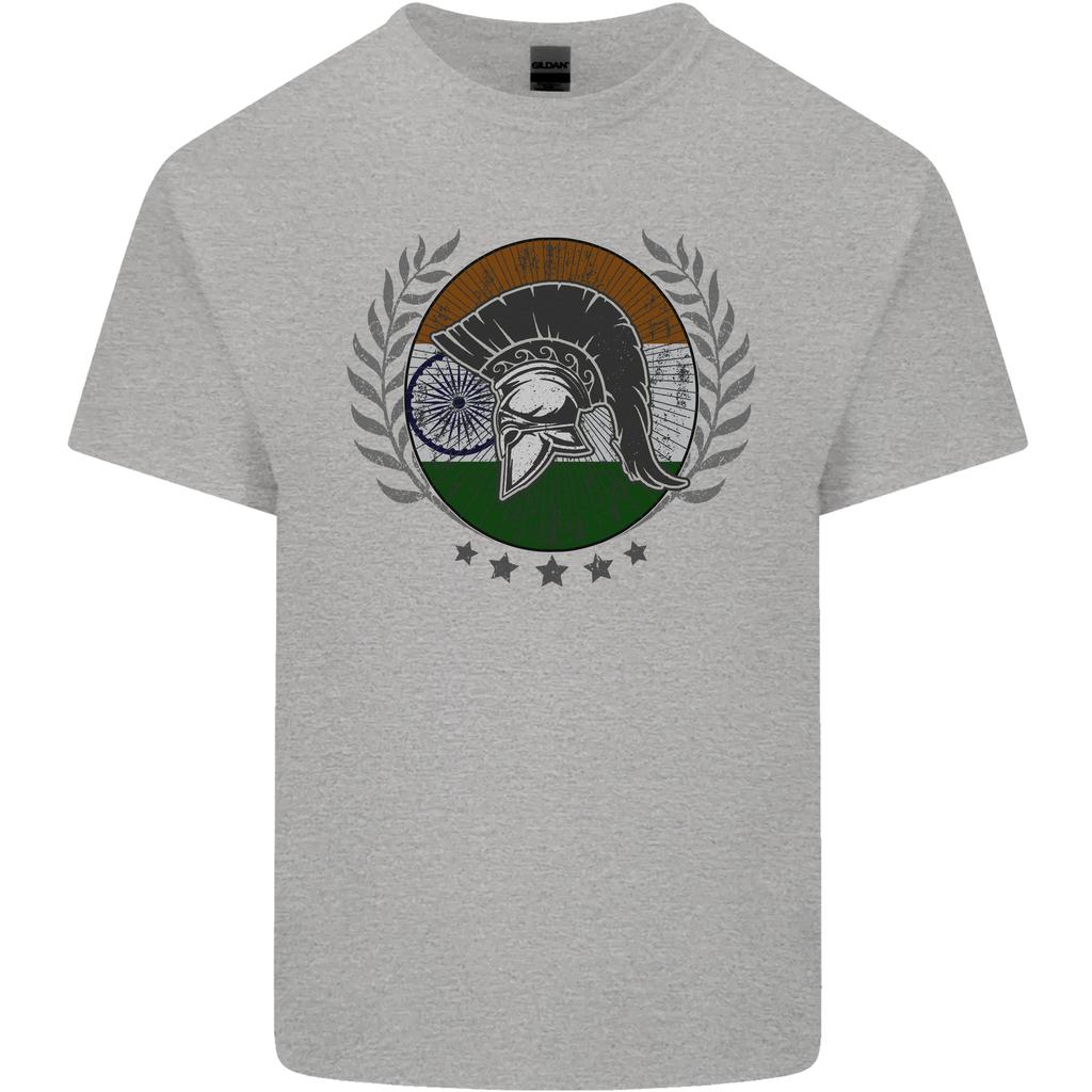India Bodybuilding Flag Gym Training Indian Unisexs Light Cotton TShirt