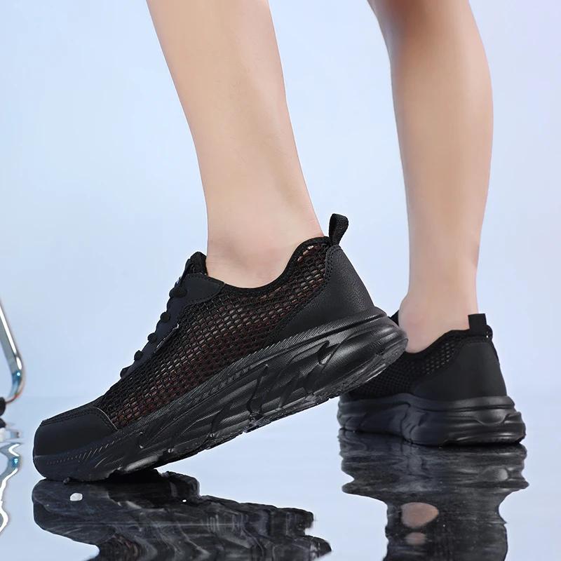 Sneakers Men 2024 Summer Mesh Breathable Lightweight Comfortable Summer Outdoor Walking Shoes Mens Running Sports Shoes Male