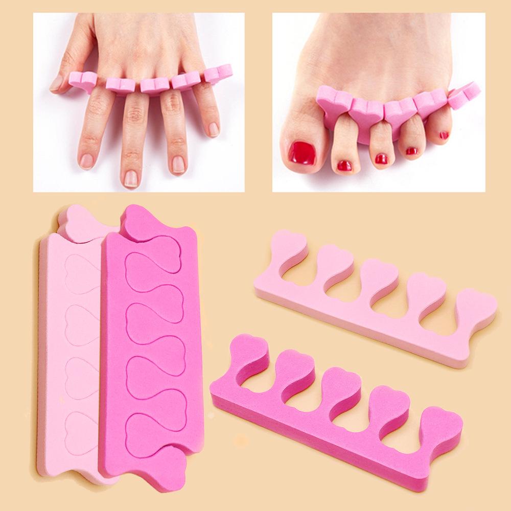 Herzförmiger EVA-Zehen- und Fingerabstandshalter für die Nagellackanwendung