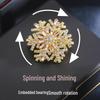 Luxury 2025 Rotating Snowflake Brooch & Suit Pin Corsage