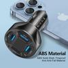 3.1A 4-Port Car Charger with Digital Display and Voltage Indicator