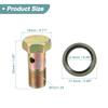ACROPIX Universal Motorcycle 3 Hole Hollow Bolt Screw and Washer Set Brake Holo Screw,