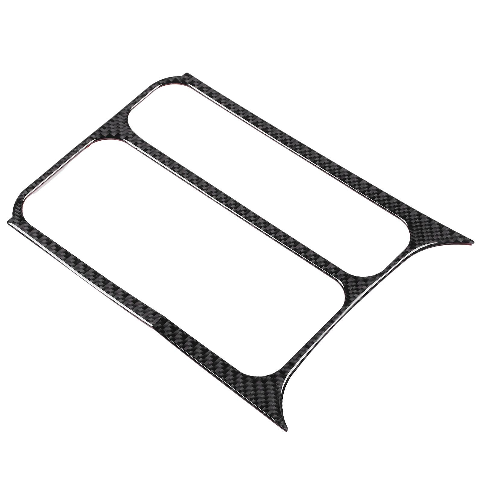 

Carbon Fiber Water Cup Holder Panel Cover Front Coffee Bottle Mount Trim Sticker