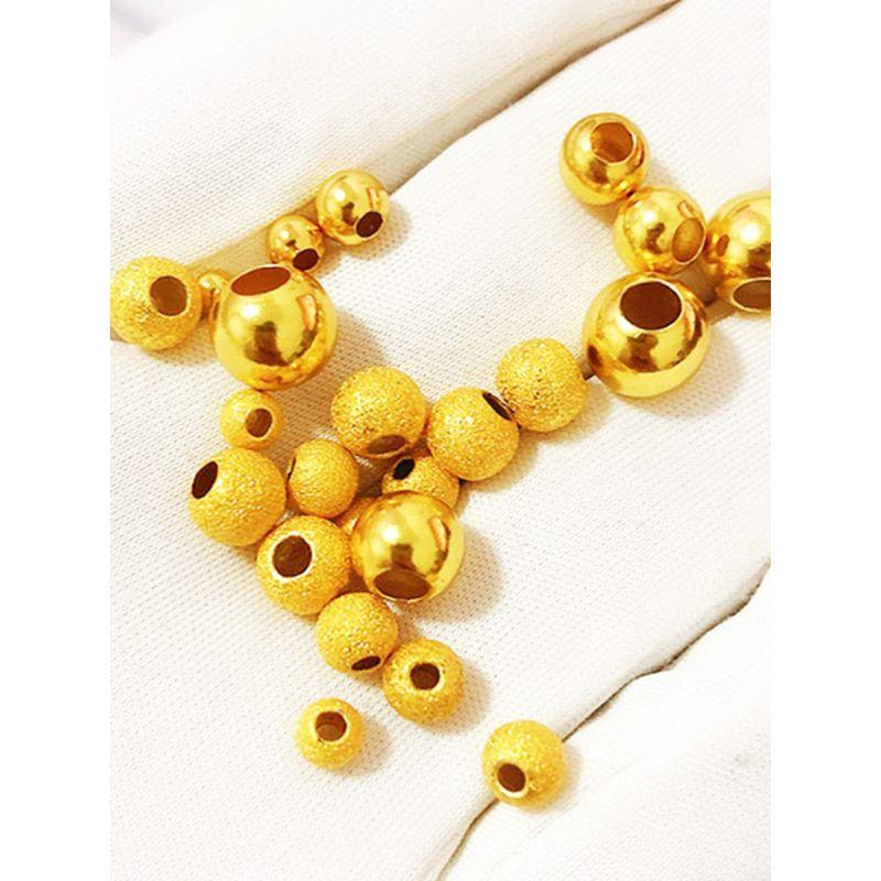 

925 Silver Plated Scattered Beads Handmade DIY Ornament Accessories Woven Hand Strap Beaded String Beads Glossy Beads Dull Polish Bead Spacer Beads Frosted beads 4mm