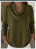 2026 Europe, America, autumn and winter new Amazon cross-border foreign trade temu women's clothing solid color long-sleeved sweater independent 