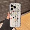 Rose Flower Oil Painting Phone Case For Apple Iphone 16 Pro Max 17 15 Plus 16e 17Air Protection Clear Couple Transparent Cover