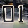LED House Number Waterproof Acrylic Illuminated Home Address Number Modern Lighted House Number for Outside Yard Shop