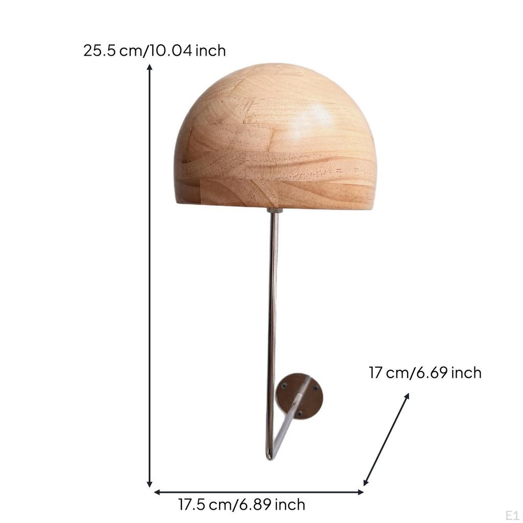 Wall Hat Rack Solid Wood with Hook Detachable Wooden for Entryway, Bedroom,
