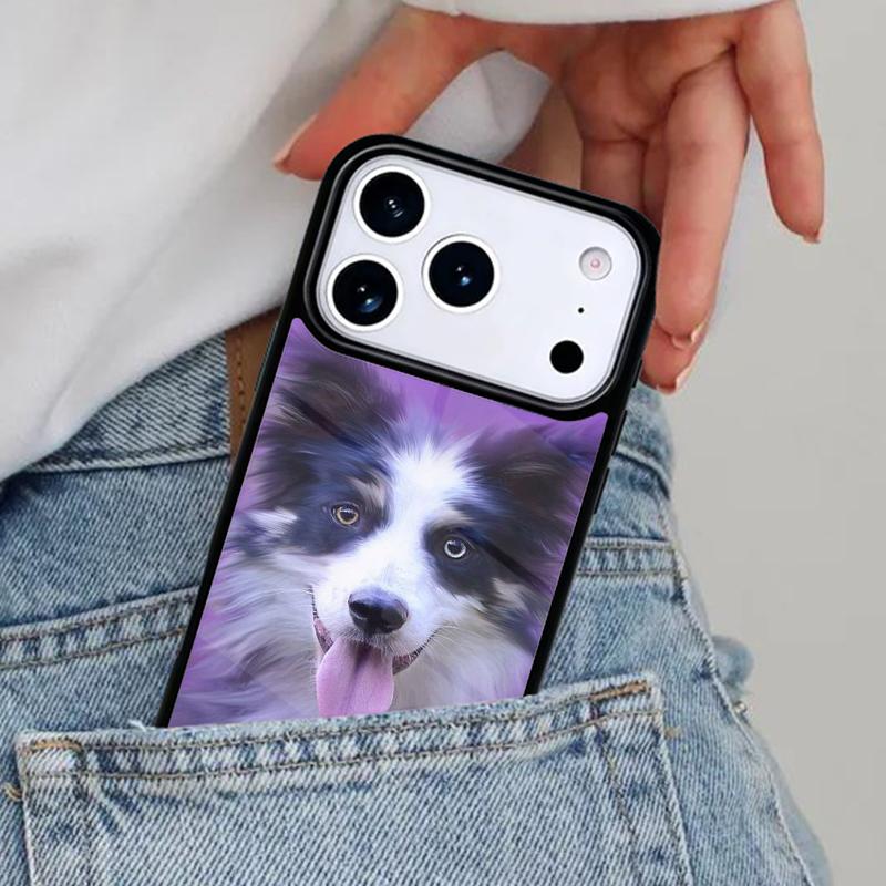 Border Collie Dog Phone Case for iPhone 16e 15 14 13 12 17 Pro Max Plus Air 17pro Cover Coque