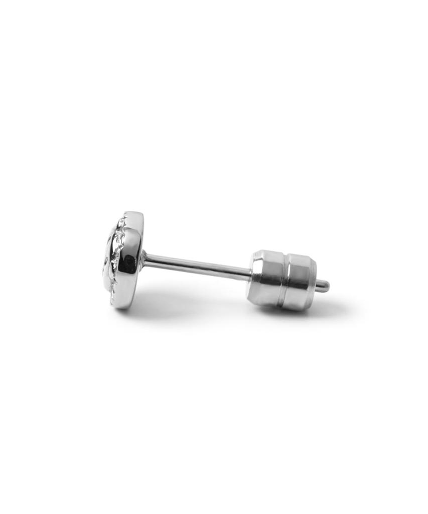 LION HEART Earrings Icon Stud Stainless Steel 316L Direct Sales Silver LH-1 "SUNNY" Earrings/Surgical (Hyperallergic) (Pouch Included)