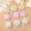 Handmade Summer Cat Eye Pearl Flower Earrings, Rings, and Bags with Floral Cluster Decoration