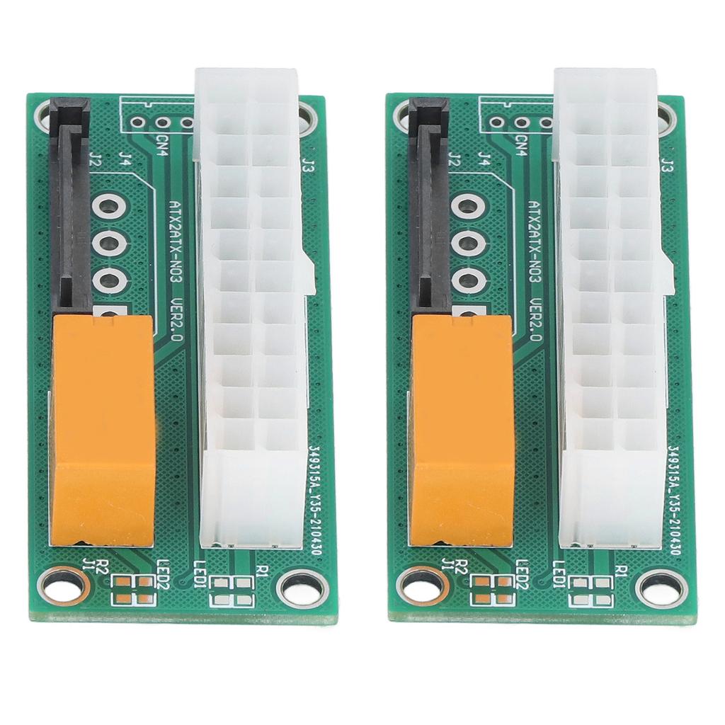 Dual Power Supply Sync Starter SATA Interface Dual PSU Adapter 24 Pin Dual Power Connector for BTC Miner