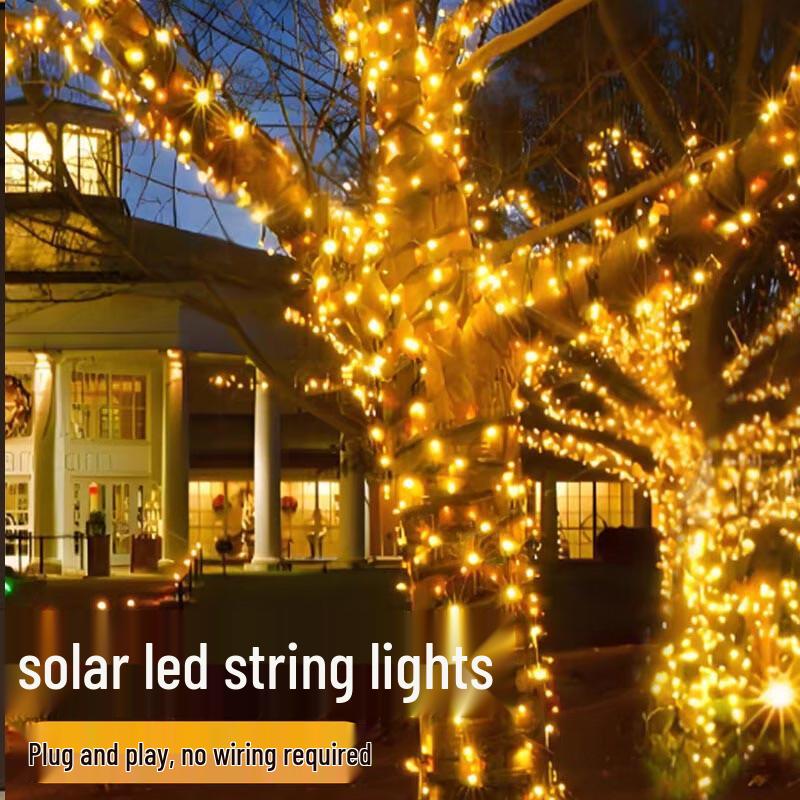 Outdoor Solar Star String Lights