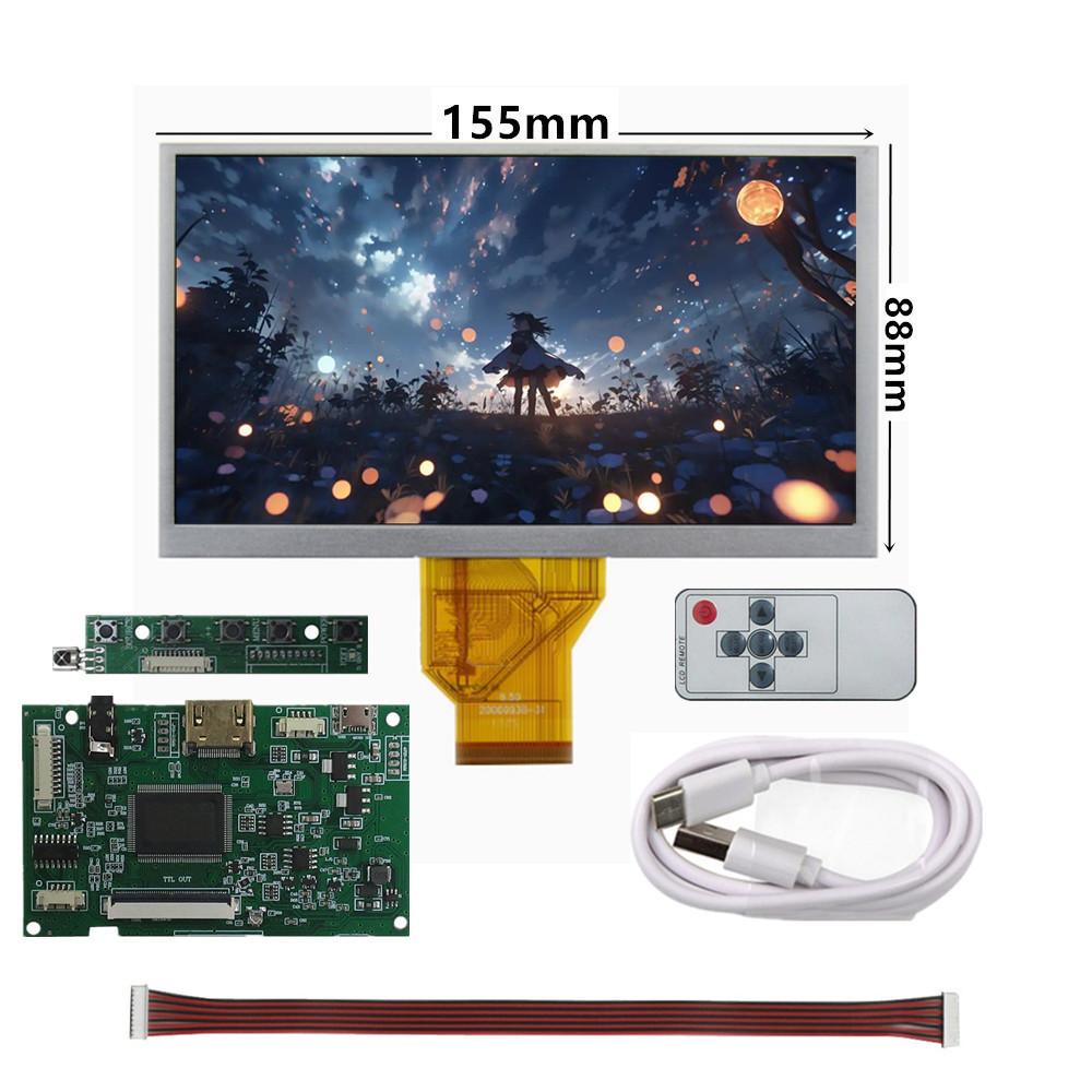 6.5 Inch AT065TN14 Multipurpose LCD Display Screen Driver Control Board Audio HDMI-Compatible Raspberry Pi computer PC Monitor