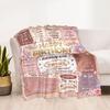 Vintage Birthday Celebration Blanket Soft Warm Cozy Perfect for Seaside Picnics Sofa All-Season Use Stylish Decor