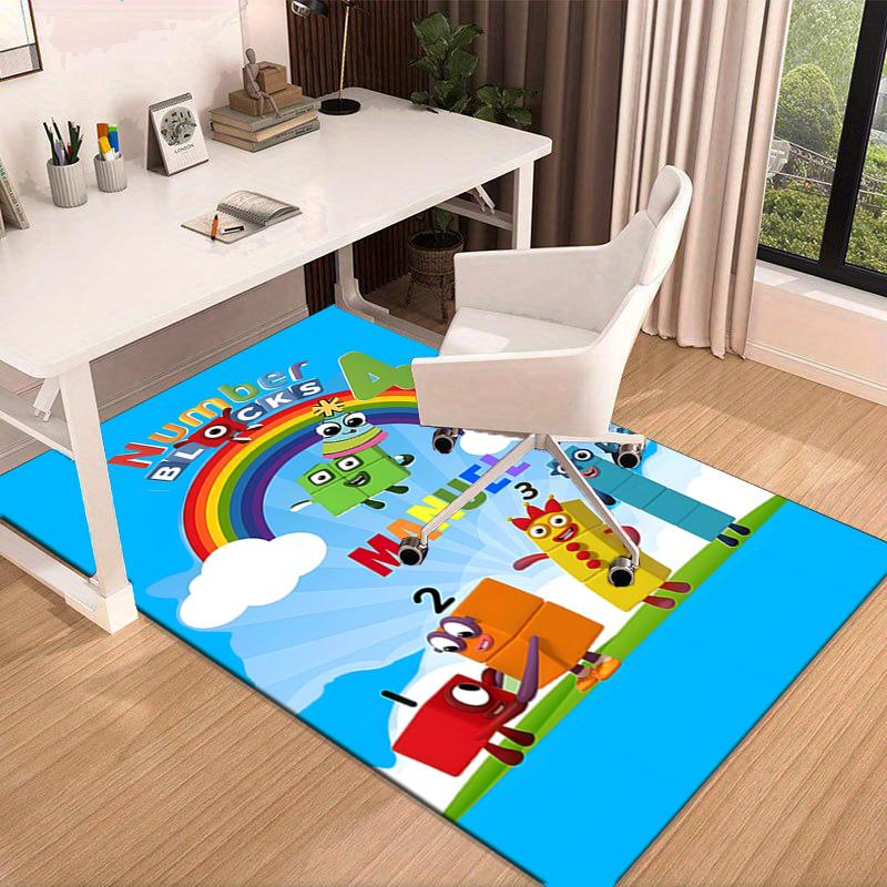 Number-Blocks Adventure Carpet, Chair Rug,Rug for Office Bedroom living rooms, Doormat decor Fan Gift Christmas Gift