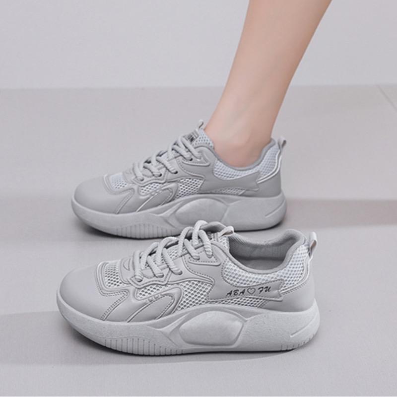 Summer Women's Shoes New Breathable Casual Sneakers Comfort Tennis Shoes for Women Thick Sole Vulcanized Shoes Zapatillas Mujer