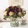 Künstlicher Blumenstrauß Simulation Pfingstrose Rose Künstliche Pfingstrose Modern Luxuriös Chic Heimdekoration Getrocknetes Florales Arrangement