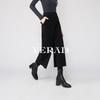 Yalida Women's Winter Wool Blend Wide-Leg Trousers