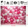 Multi functional pink heart and white wooden background fabric - perfect for teenage parties and birthday parties