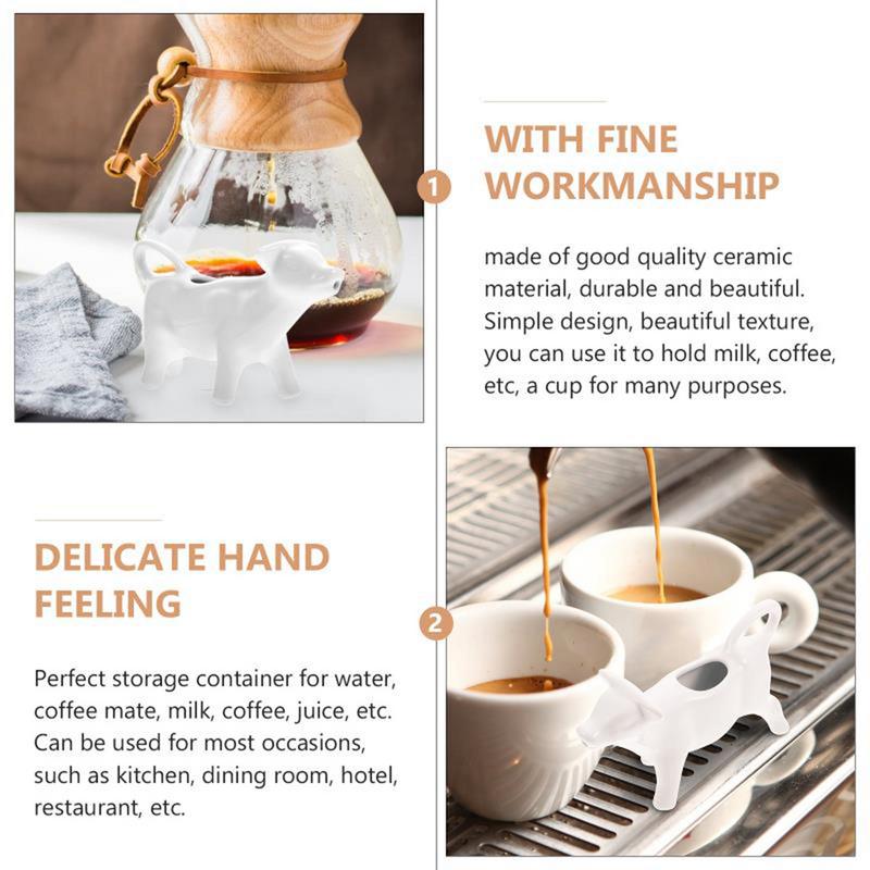 Pitcher Milk Creamer Ceramic Jug Cow Coffee Cup Sauce Gravy Dispenser Pourer Frothing Mini Container Frother Boat Bowl