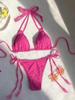 2024 Damen Sexy Träger-Bikini Zweiteiler Badeanzug - Europäischer und Amerikanischer Stil