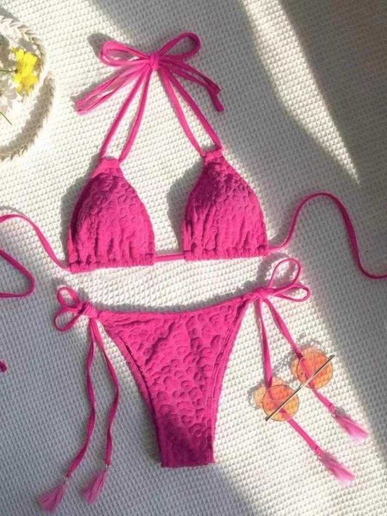 2024 Damen Sexy Träger-Bikini Zweiteiler Badeanzug - Europäischer und Amerikanischer Stil