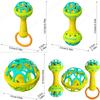 3/1pcs Baby Toddler Double-headed Hand Rattles Soothing Hand Grip Rattles Playthings Infant Rattle Infant Nibbling Playthings Infant Playthings