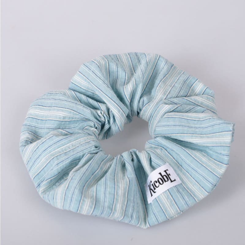 KICOBE COZY STRIPE SCRUNCHIE_BLUE