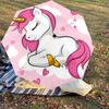 1PC unicorn hearts Umbrella-8-Rib Reinforced, Automatic Open, Lightweight & Durable, Cute Fashion Accessory for Outdoor, Beach or Casual Use, Beach Um