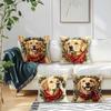 40/45/50cm cute golden retriever Cushions Pillowcase Polyester Cushion Cover Throw Pillow Pillowcover Home Car Sofa Decor