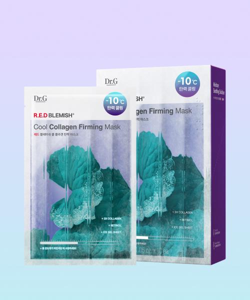 Dr.G Red Blemish Cool Collagen Firming Mask 30g 10 Sheets FREE