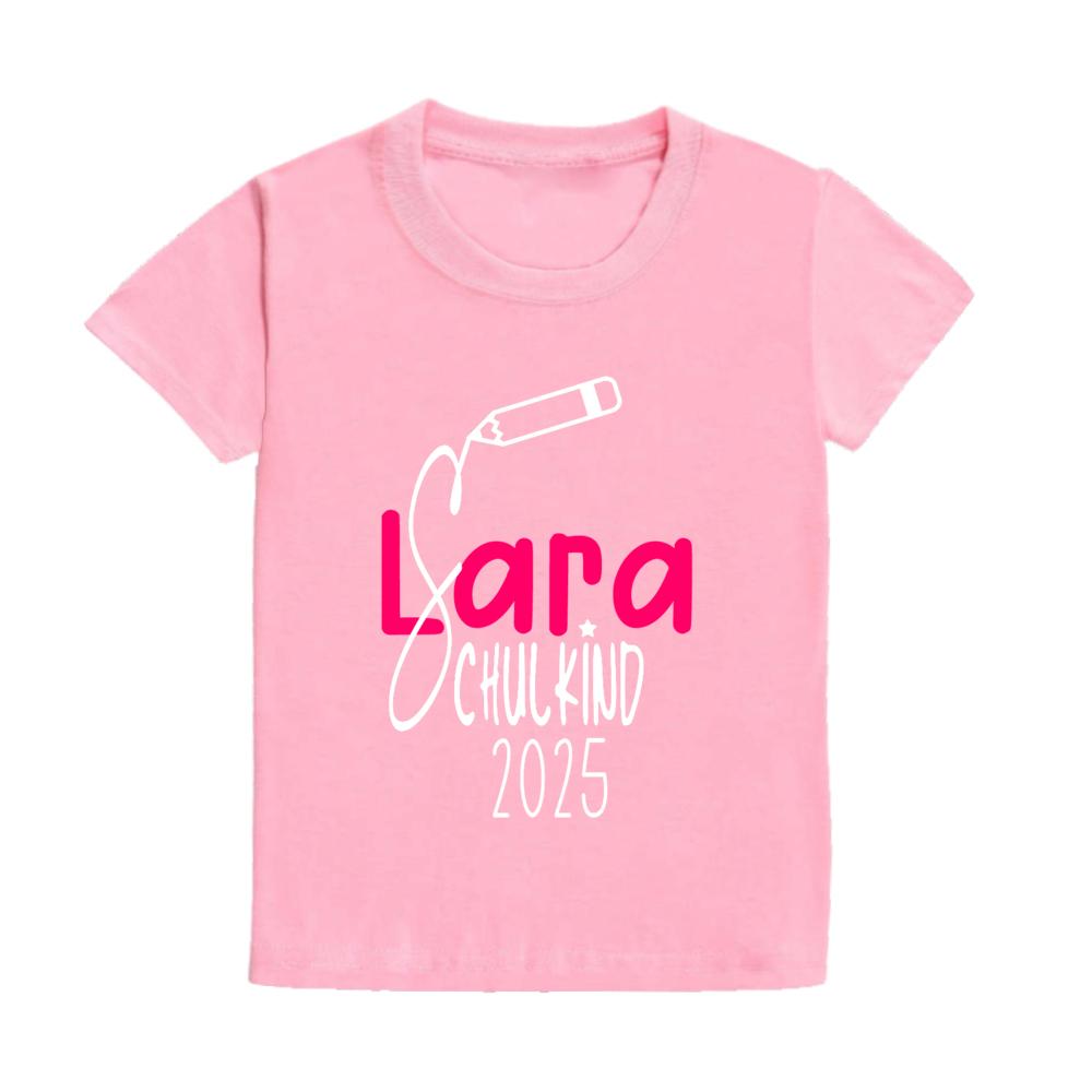 Personalized Schoolchild T-shirt Shirt for Schoolchild's First Day of School with Name First Day of School Gift Name