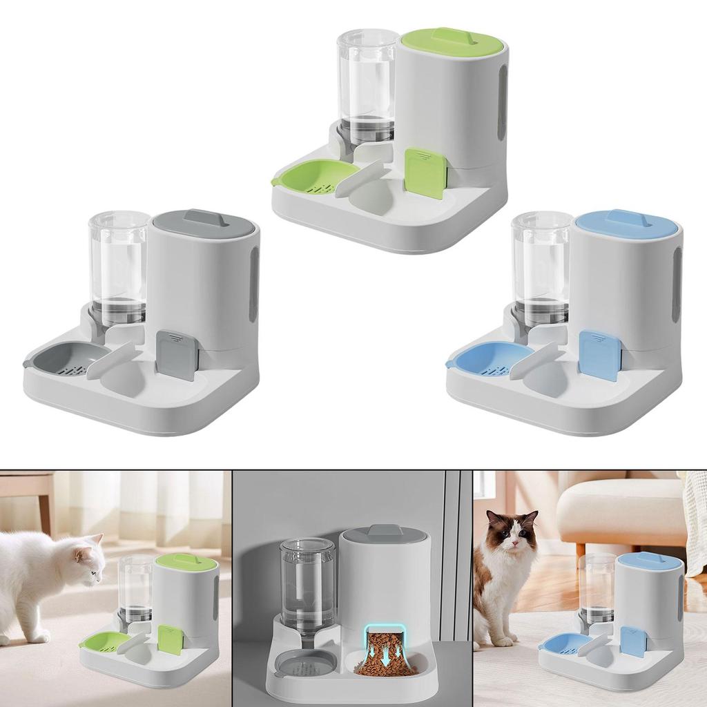 2 in 1 Automatic Pet Feeder, Detachable Portable Dog Bowl, Household Water Dispenser Cat Feeder