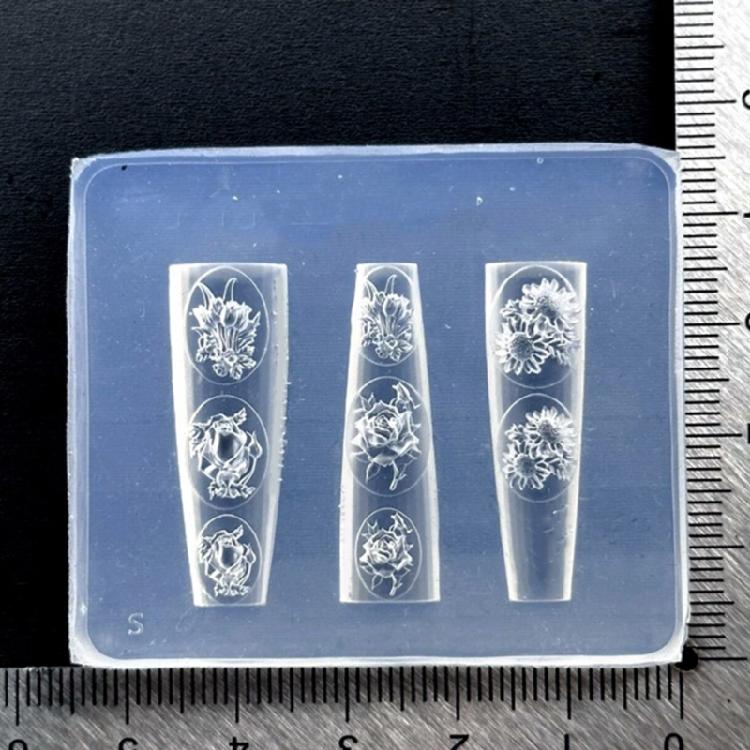 Artistics Embossed Silicone Mould For Nail Craft Projects Jewelry Making And Surfaces Embellishments